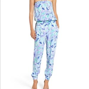 NWOT Lilly Pulitzer Emiko Strapless Jumpsuit